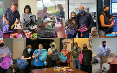 Schulman Lobel Donates Over 300 Backpacks for Local Students Before The New School Year